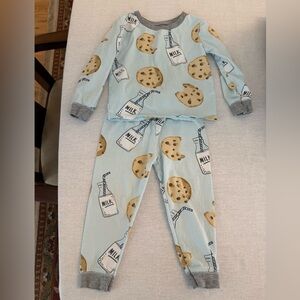 Mud Pie Baby Boys' Milk and Cookies Pajama Set
